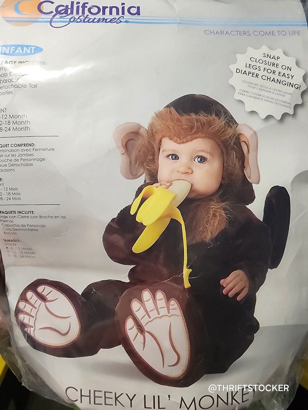 Infant Monkey Halloween Costume
